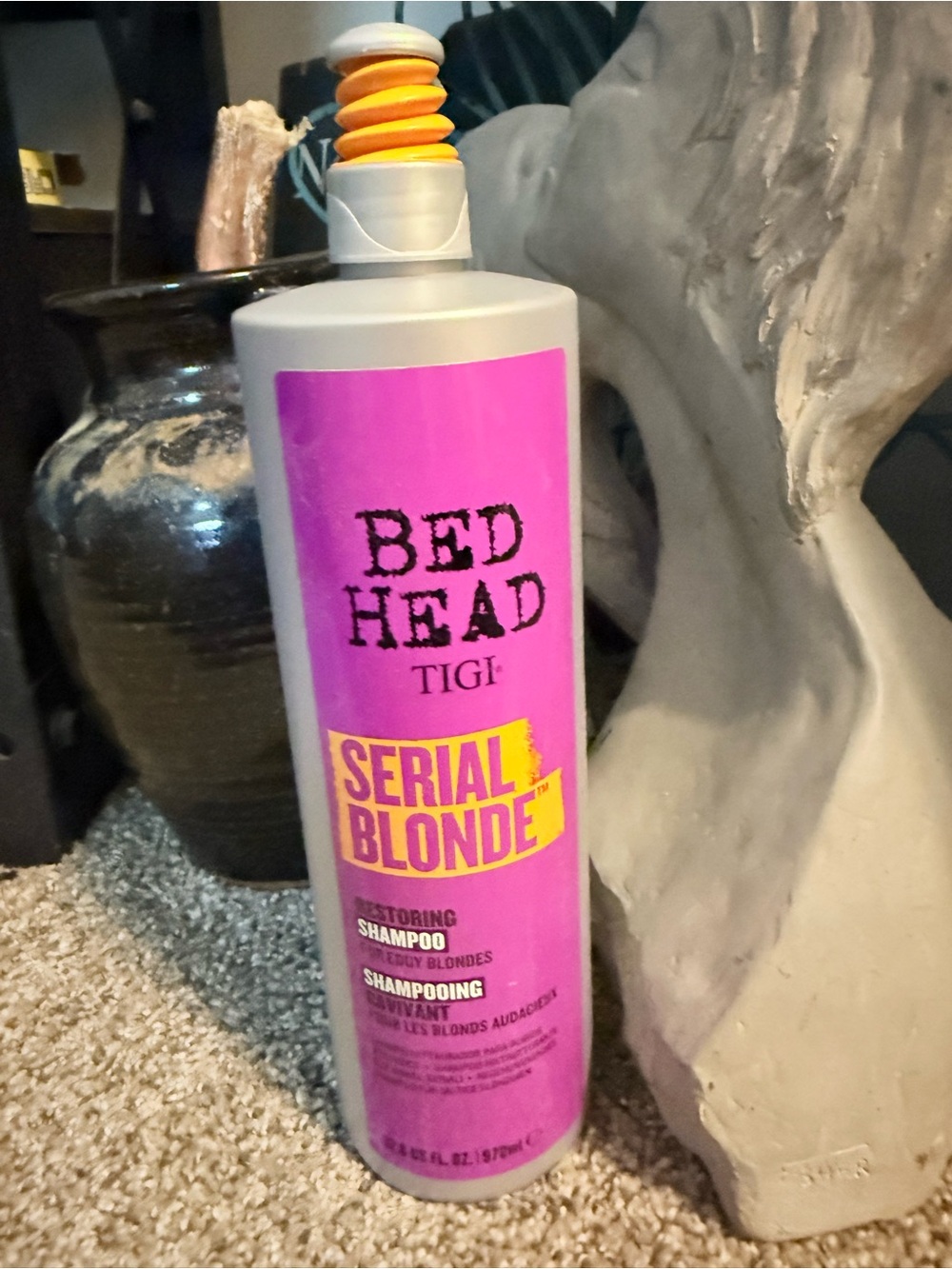 BedHead Serial Blonde Shampoo - Pink Label with Yellow Accent